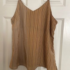 Yellow striped camisole
